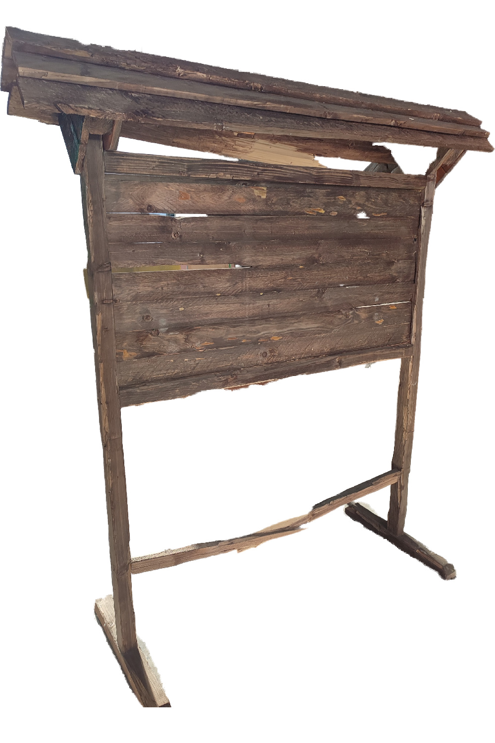 Holzschild Wanderkarte