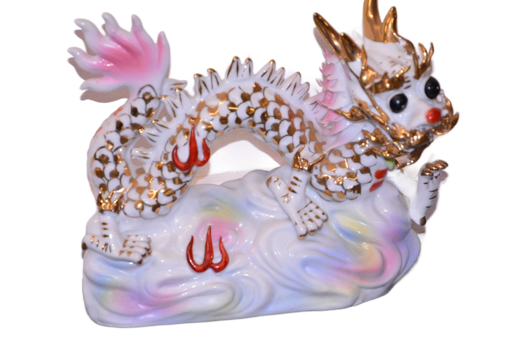 Porzellan Drache Figur