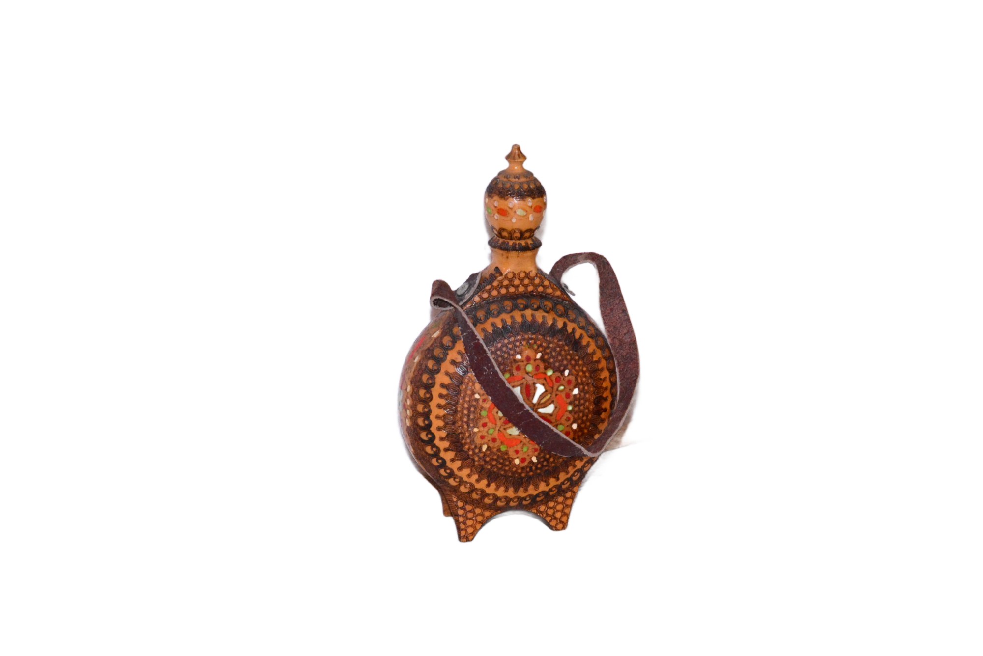 Holzflasche Deko