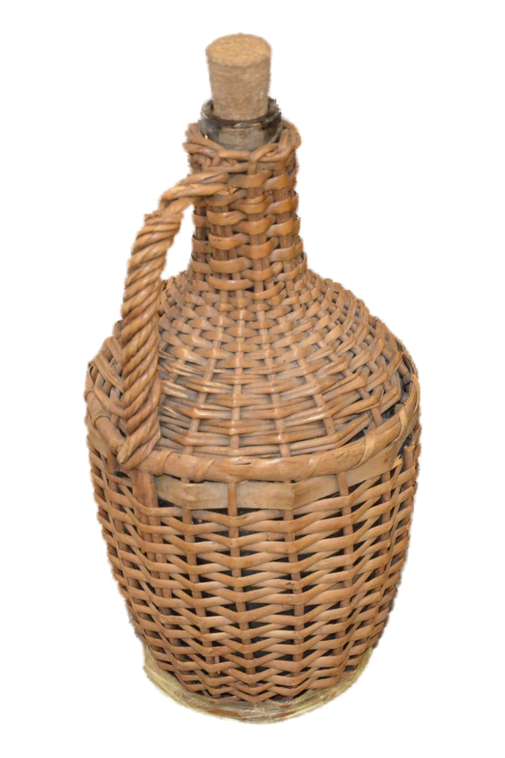 Weinflasche Weidenkorb