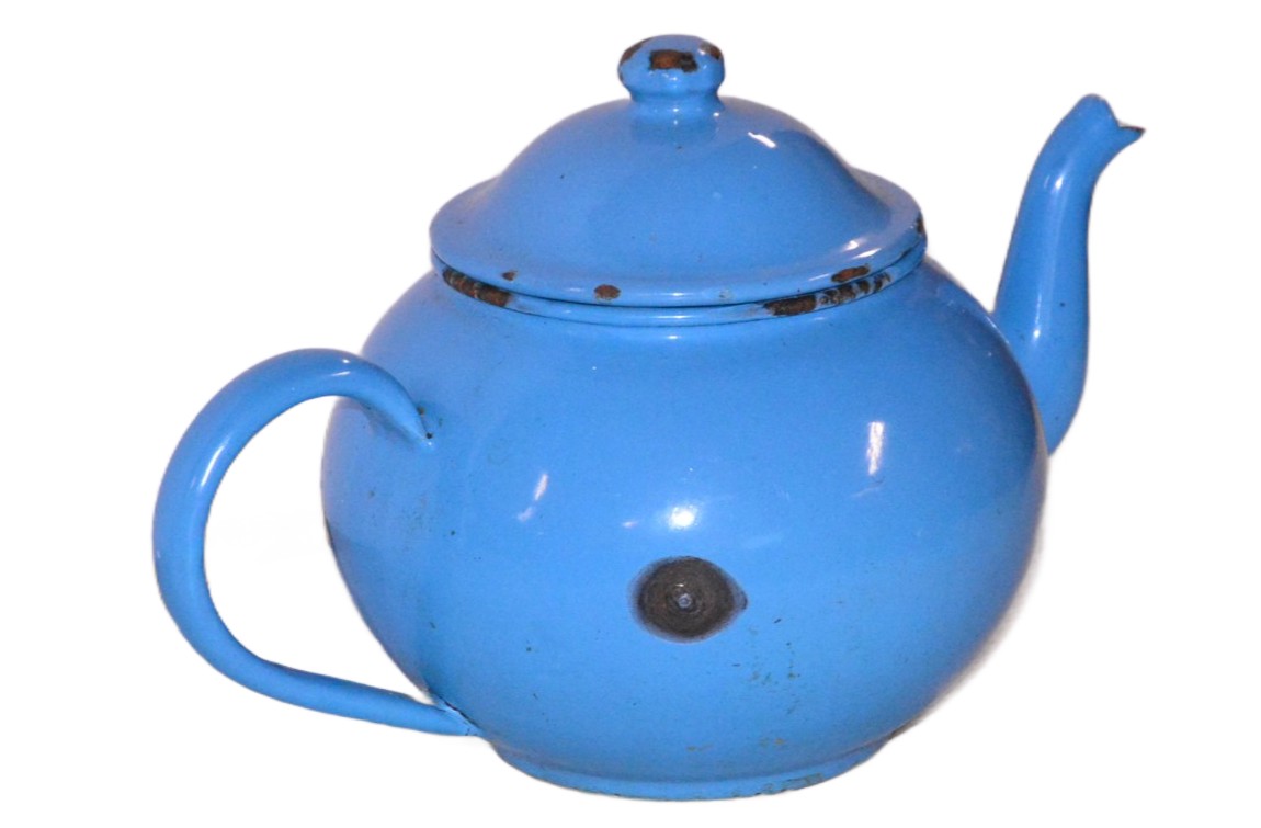 Teekanne, hellblau