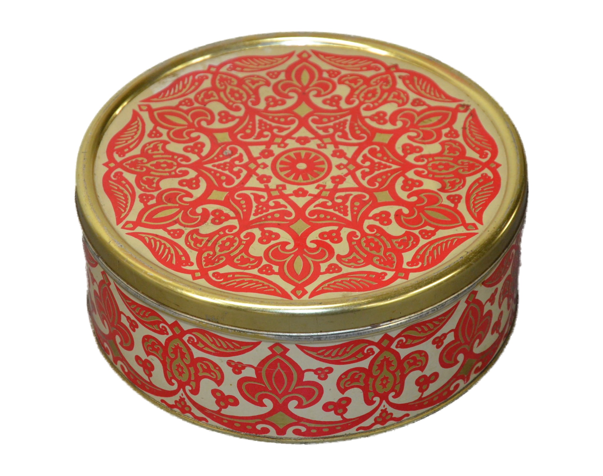 Keksdose mit Goldrand