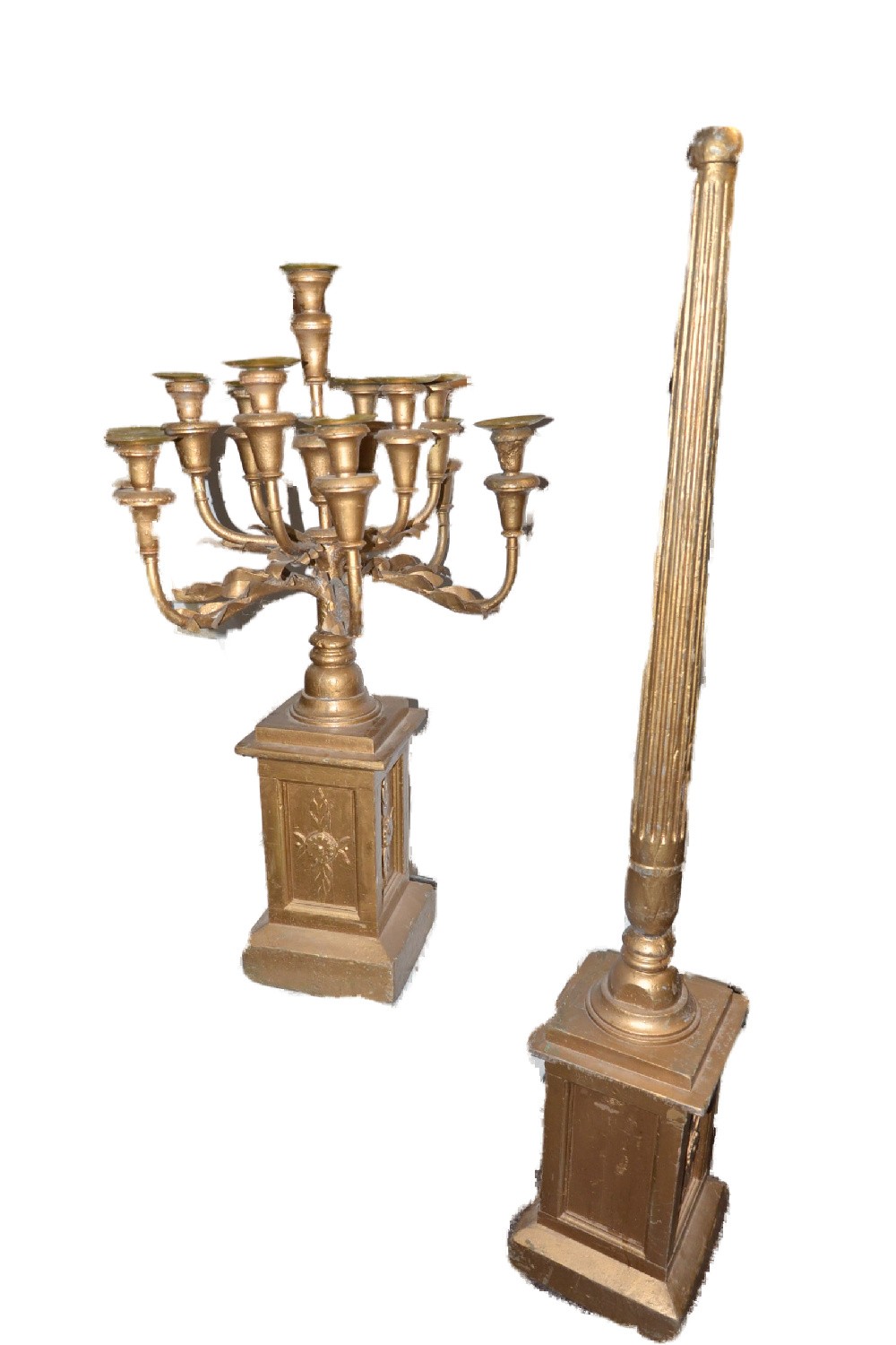 Goldener Kerzenständer