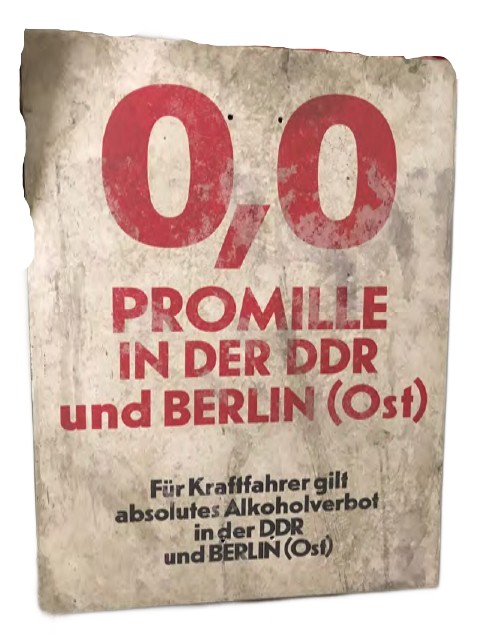 Verkehrsschild Promillegrenze Dummy