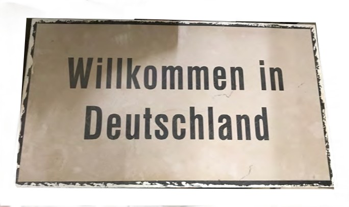 Begrüßungsschild Kunststoff