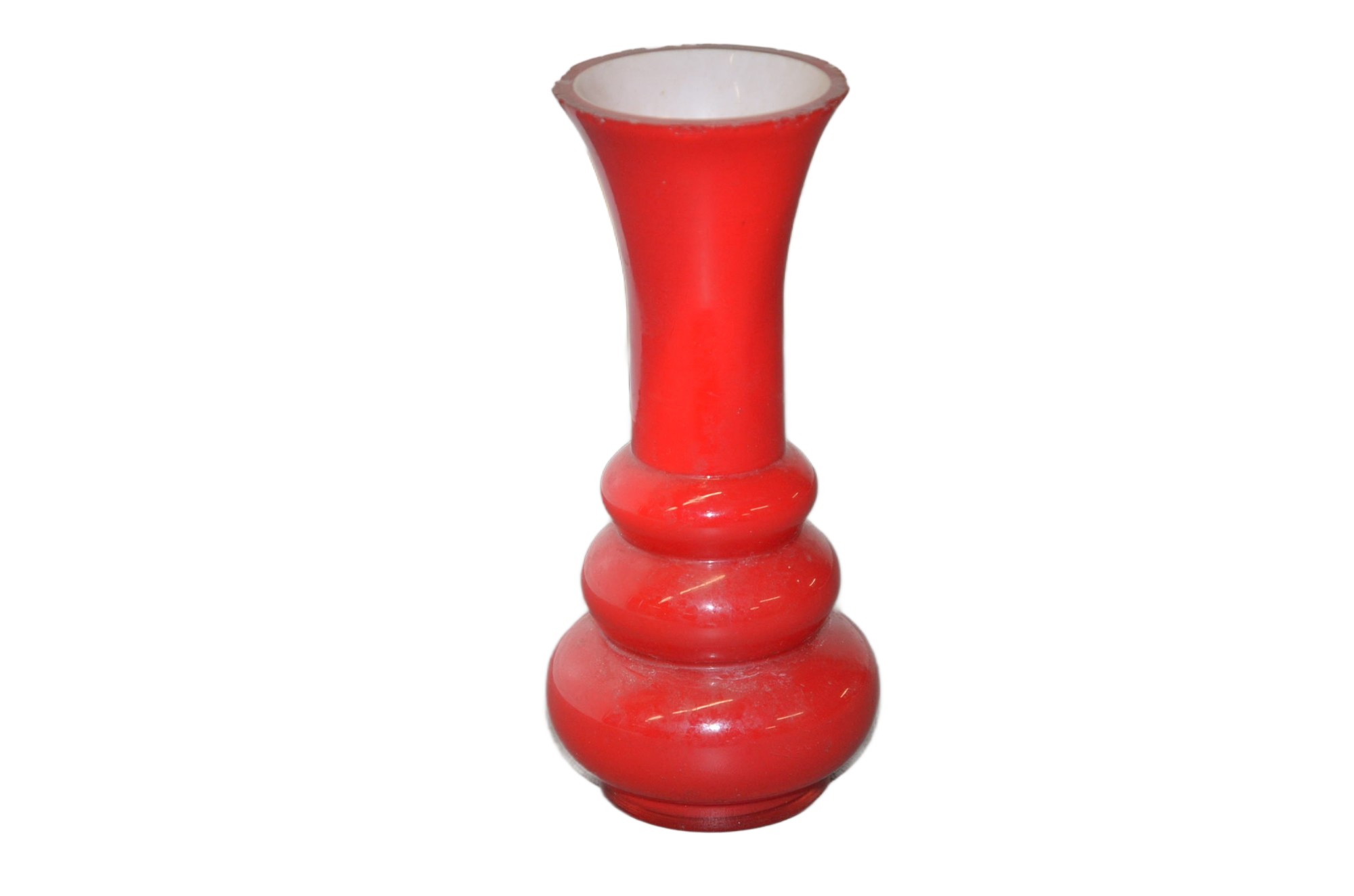 Roter Keramikvase