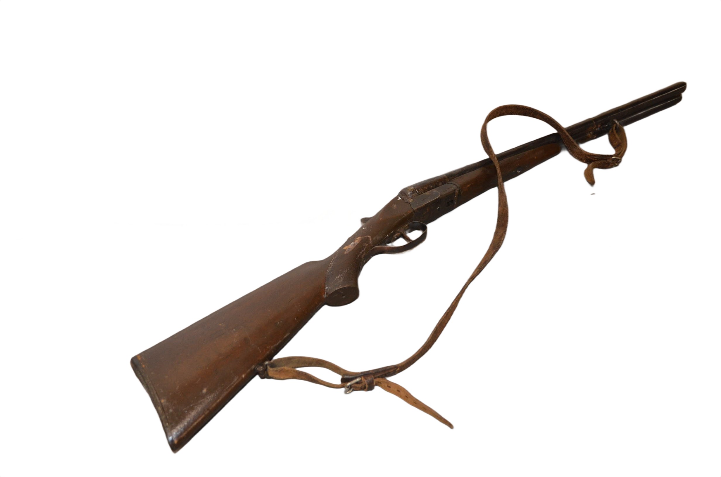 Flinte mit Lederriemen
